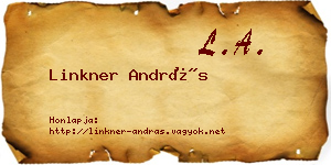 Linkner András névjegykártya